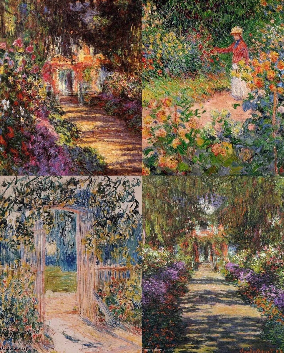 Claude Monet's garden paintings