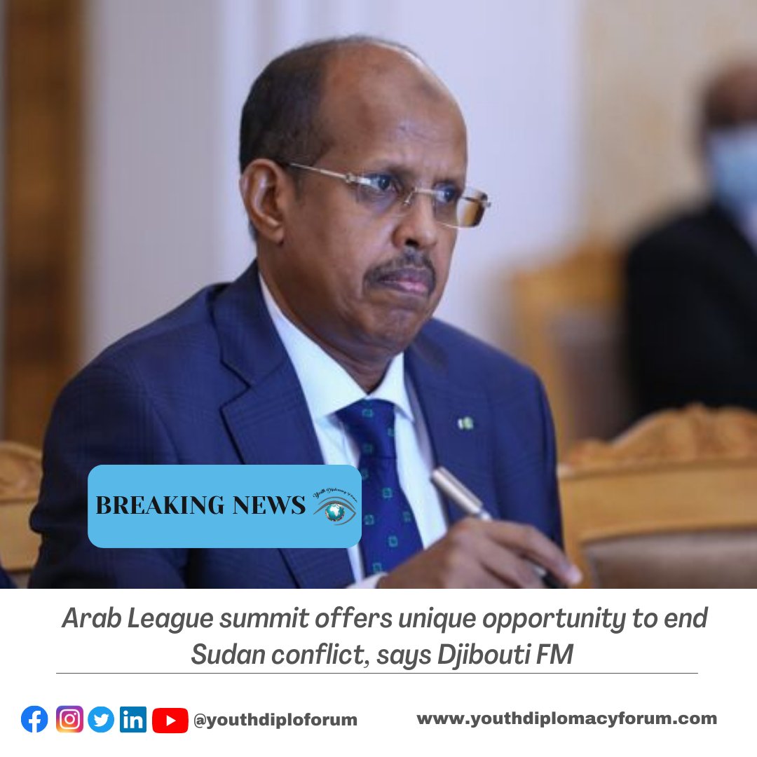 “A unique opportunity presents itself now for pressure to be exerted by Arab heads of state on the belligerents&stakeholders in Sudan to stop the conflict, establish a ceasefire, open humanitarian corridors&strive to get the political process back on track,” he said. #ArabLeague