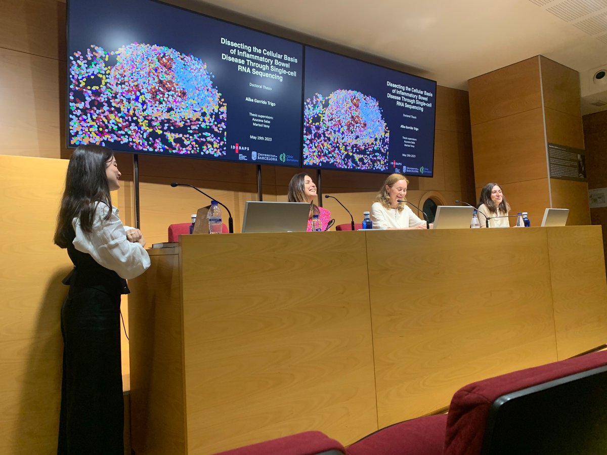 AzucenaSalas17's tweet photo. There is a new Doctor in town🥳 congratulations!!🍾 @microalba @ibd_bcn https://t.co/U8bdaJJVvg