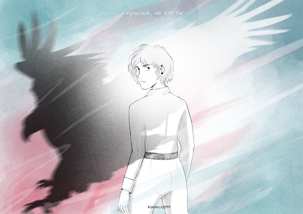 ksenloom's tweet photo. wings, not claws 🕊

#otcb #onthecrimsonboarders #ArtistOnTwitter #illustration #digitalart #oc #originalcharacter #arts https://t.co/yOjT53dE9R