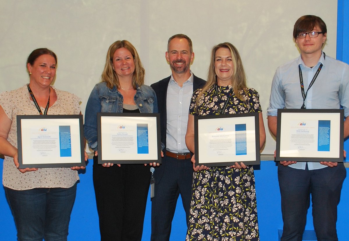 Congratulations to our four Mission Possible Award winners. Thank you for making a difference at the AIU! @AlleghenyIU3