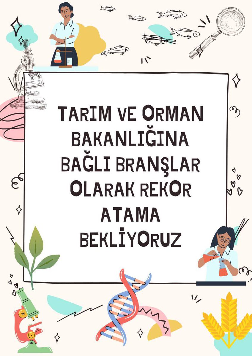 Net cevap almadan mücadelemiz bitmeyecek. Bize de müjdenin geleceğine inanıyoruz. Tarım ve Orman Bakanlığına atama bekliyoruz
Sn. <a href="/RTErdogan/">Recep Tayyip Erdoğan</a> <a href="/omerrcelik/">Ömer Çelik</a> <a href="/BY/">Binali Yıldırım</a> <a href="/NumanKurtulmus/">Numan Kurtulmuş</a> <a href="/VahitKirisci/">Prof.Dr.Vahit Kirişci</a> <a href="/fahrettinaltun/">Fahrettin Altun</a> <a href="/fuatoktay/">Fuat Oktay</a> <a href="/ikalin1/">İbrahim Kalın</a> 
#ikinciTuraTARIMataması
