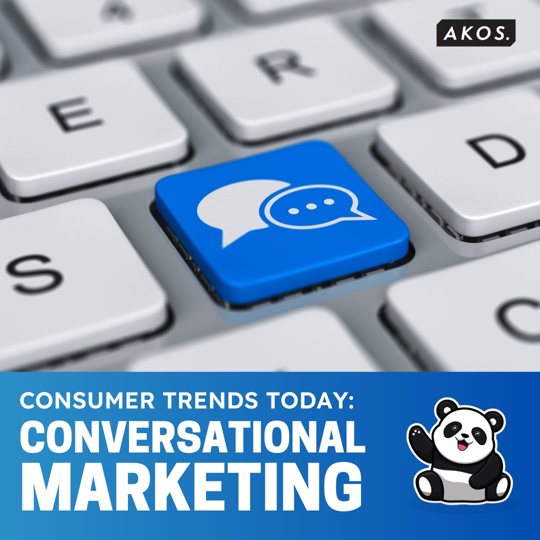 If you want to make your customers feel like they're chatting with a friend instead of a corporation, give conversational marketing a try!

Follow us for more e-commerce updates!

#AKOSinAction #SoftwareDevelopment #CustomSoftware #Ecommerce #Loyalty #Retail #ConsumerTrends