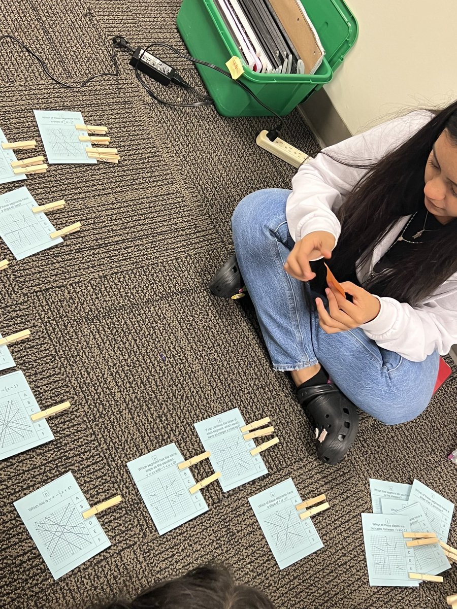 I love creating Math Stations. Small group instruction allows for verbalization, thoughts and engage in higher-order thinking for our upcoming final exam 📚✏️