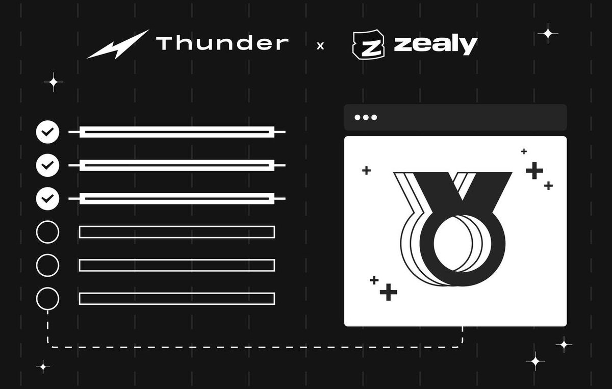 ThunderbyFuel's tweet photo. Who’s ready to win?⚡️

We just launched a quest on @Zealy_io!

Complete tasks and earn XP. Top 30 participants will earn some sweet OG points and secure Discord roles.

Join before it’s too late👀
https://t.co/RbhjK3RgkX https://t.co/JBLrRzSbbD