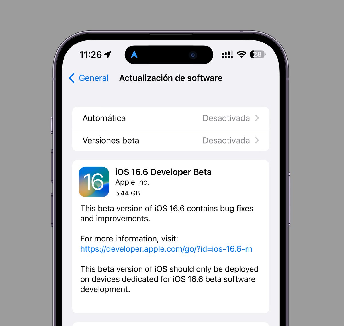 jeff_umanzor's tweet image. Se ha lanzado iOS 16.6 Developer Beta 1 (20G5026e). #iOS166 #iOS166DevBeta1 les haré un video en un rato🎉✨