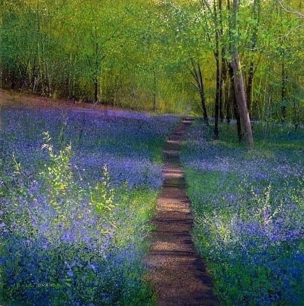 “Bluebell Path”
Paul Evans (British, born 1950)