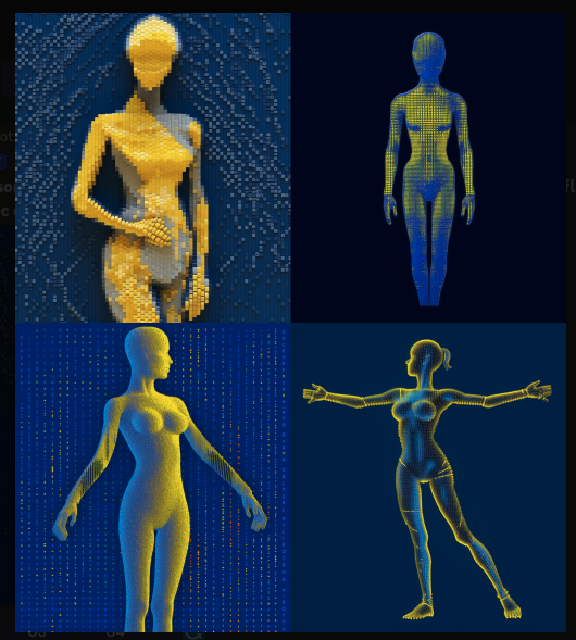 Hmm... @MidJourneyDAO #midjourney is a bit confused. Hahahaha this is how it described the icon of the woman I uploaded. And also I tried option number 1.