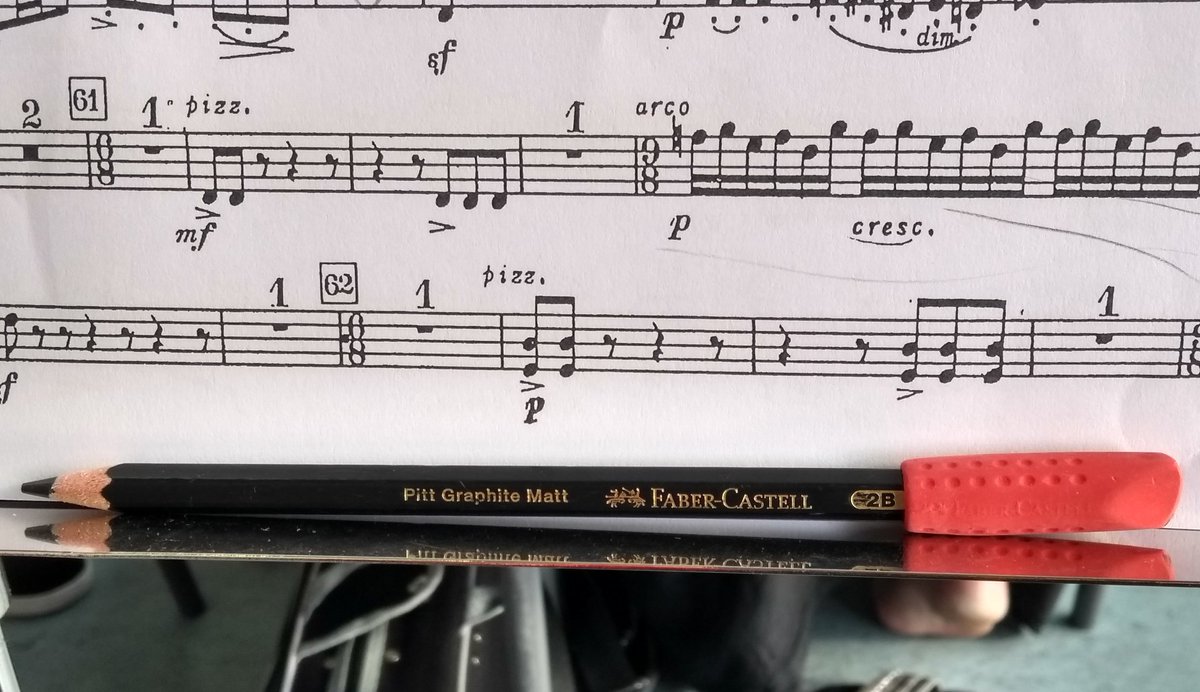 LizClements's tweet photo. At the end of a week that hasn't been the best, lovely to be at an orchestra rehearsal. And turns out my desk partner picked up the favourite pencil I thought I'd lost last week :) #joyofsmallthings https://t.co/zAtD4ve9NH