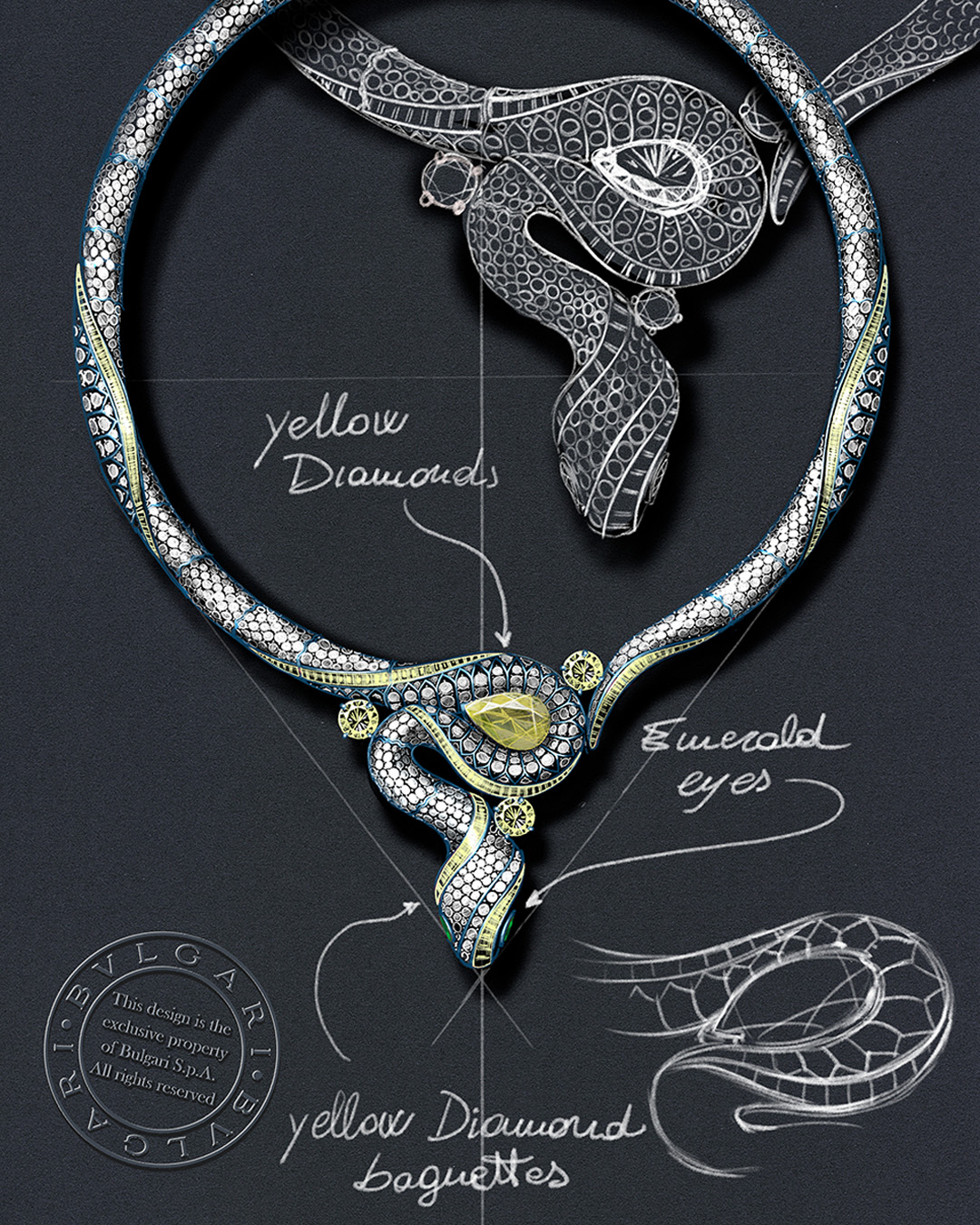 bulgari jewelry snake necklace