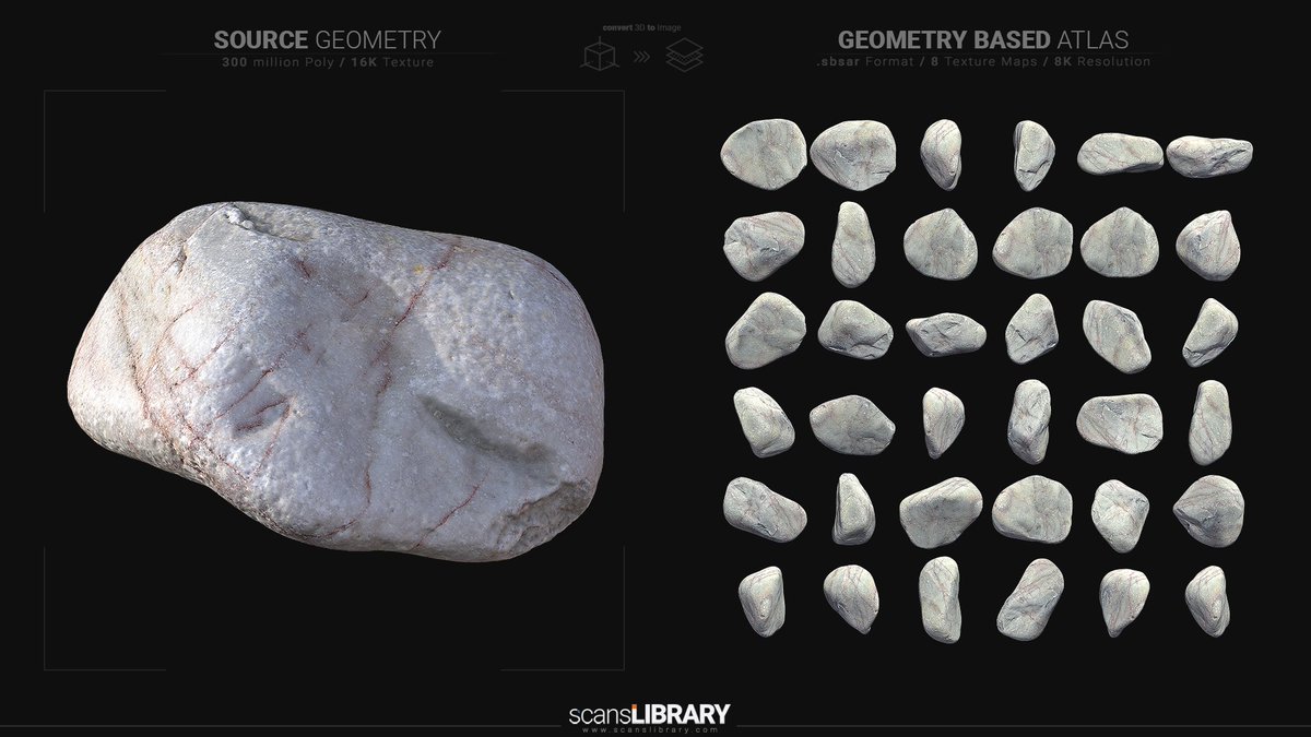 Some 3D Source to GBA scan samples.

➡ scanslibrary.com/library?catego…

#Substance3DDesigner #Substance3DSampler #scanslibrary