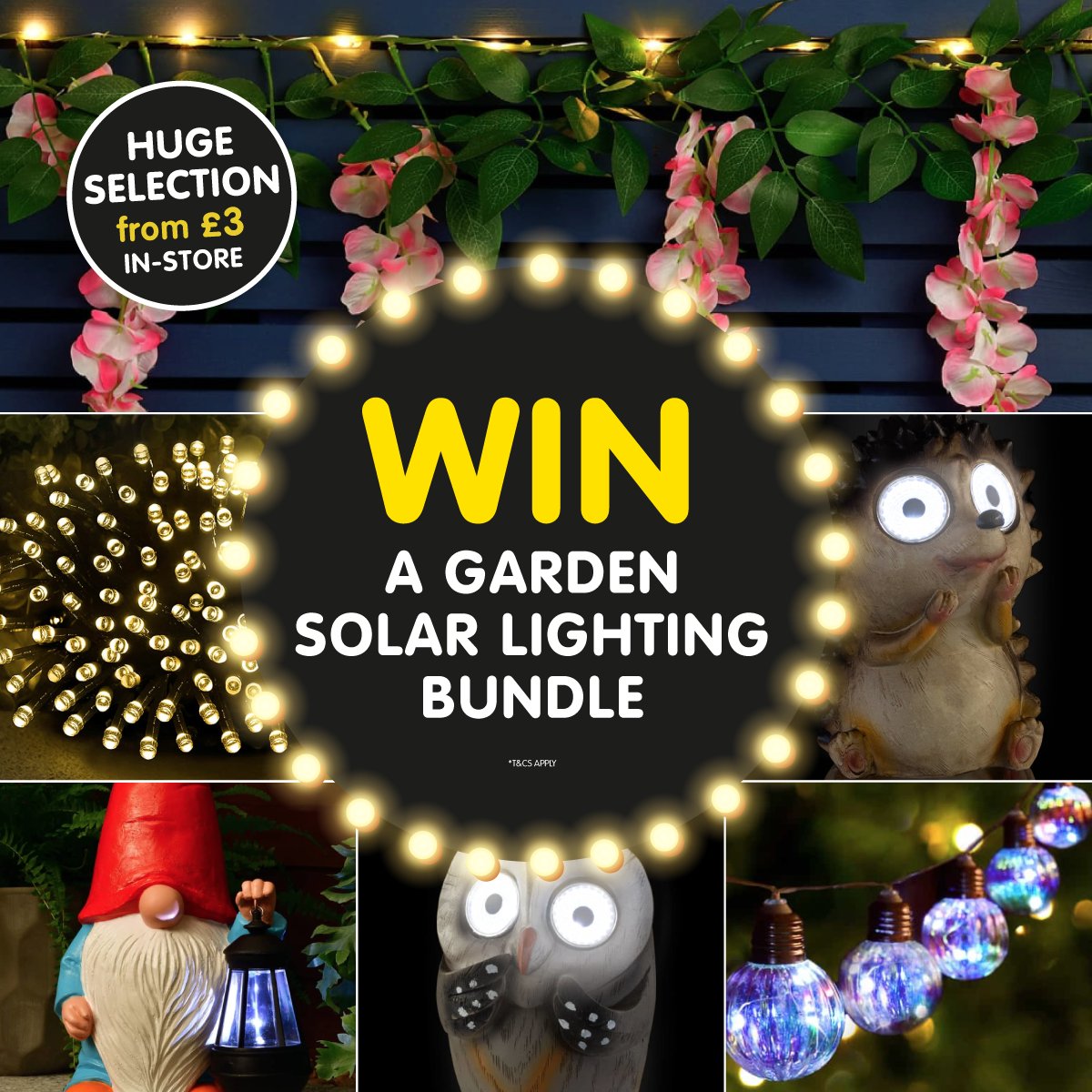 bmstores's tweet image. 💡 #COMPETITION TIME 💡 

We LOVE our new range of solar lights - and we know you will too, which is why we're giving away a bundle of them to ONE lucky winner!

For a chance to #WIN, simply;

1) FOLLOW US
2) RT
3) COMMENT #BMSolar

Competition ends 9am 23/5/23