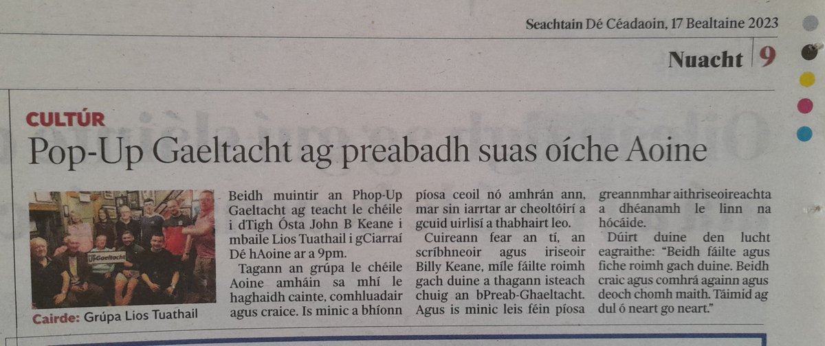 Is istigh Tí @JohnBKeaneBar a bheidh an gabhar á róstadh ANOCHT i gcomhluadar 
@popupglt @popupgael

⏰ 21:00

📍  @LoveListowel
🍻  @billykeane15 
🎶  @_omaonaigh 

#Caint #Craic #Cairde #Ceol
    
@ConorKeane @StJohnsTheatre @donnolann @Kerrycomhaltas @kerryman_ie @WeAreKerry