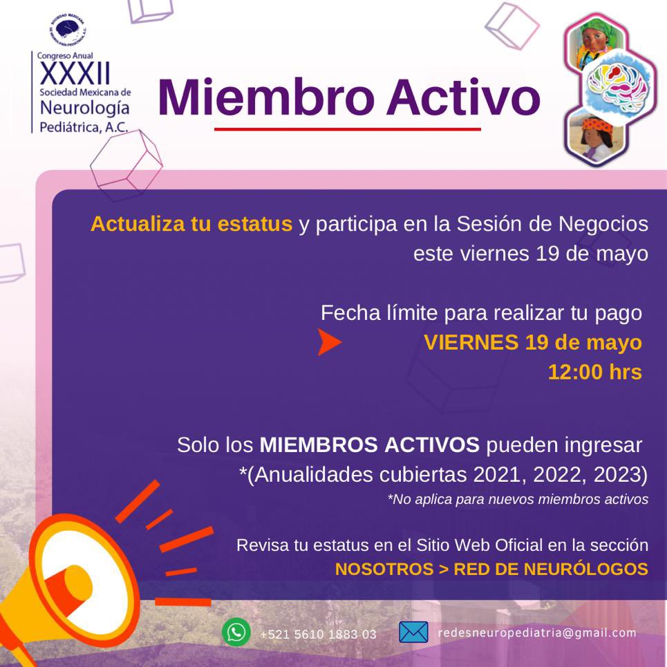 Sociedad Mexicana de Neurología Pediátrica tweet media