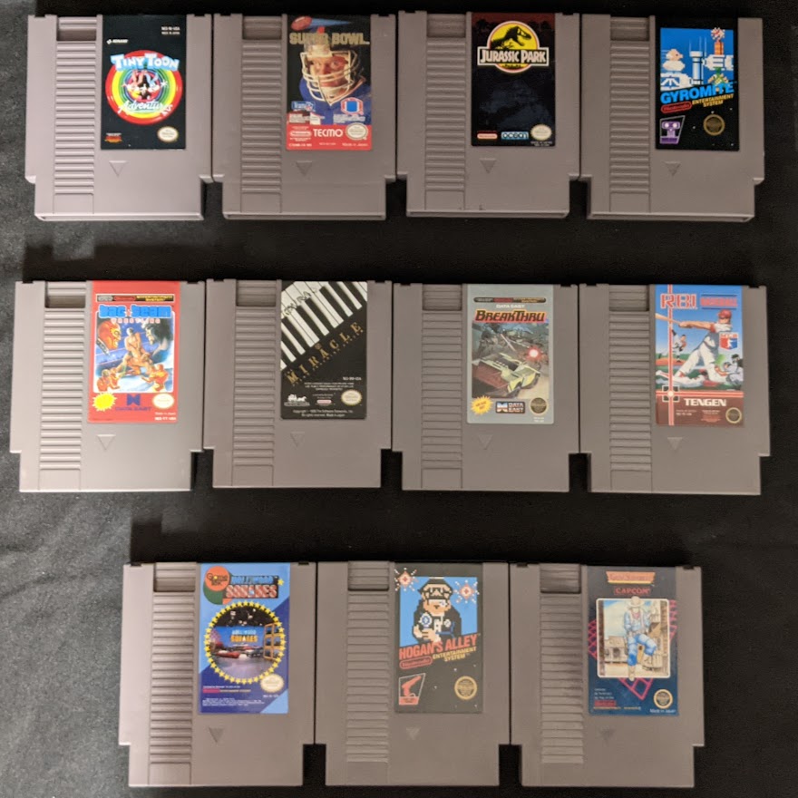 We have some great NES titles for today. Take a good look then come in. #nintendo #NES #tinytoons #castlevania #adventureisland #megaman #cowboykid #ninjagaiden #yonoid #retrogaming #minusworld