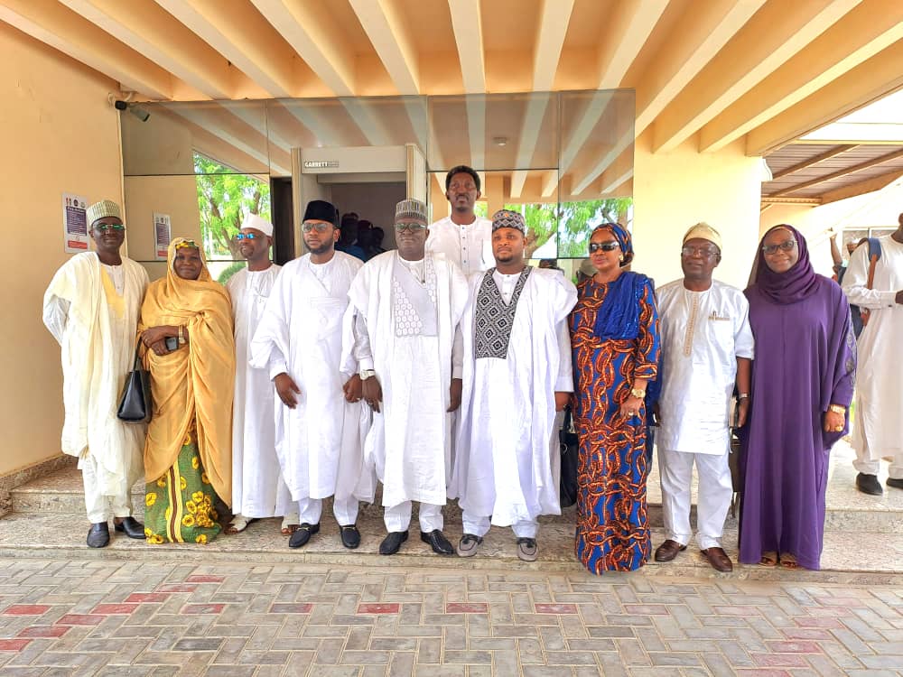 NEDCOfficialNg's tweet photo. Following a directive by President Muhammadu Buhari for the immediate resumption of the New Governing Board of the North East Development Commission in an acting capacity, the Board has assumed charge of the commission's affairs. The NEDC Board officially took over operations in a brief ceremony held at the commission's headquarters in Maiduguri, Borno State.
The board assumes its acting role to ensure that critical operations and services within the NEDC are not disrupted pending confirmation by the Senate.
The pioneer MD/CEO, Mohammed Goni Alkali, had previously handed over the reins of administration to Grema Ali following the expiration of the past management's tenure on the 7th of May 2023.
However, Ali Grema today the 19th of May 2023, passed on the barton to Umar Abubakar Hashidu to take up leadership position as the Acting MD of the NEDC.
#NorthEast 
#BuildingBackBetter #NEDC
