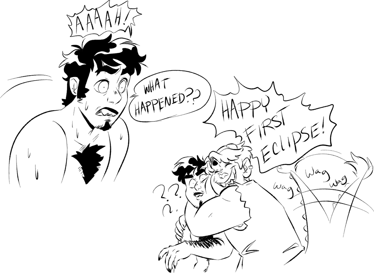 When your friend invites your crush to celebrate surviving your first wolf out... #middleversevirginia #originalcharacter