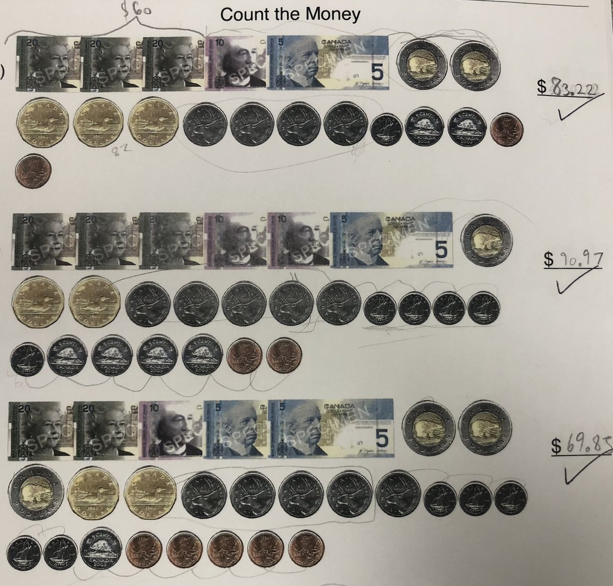 This week we connected our knowledge of fractions to decimals and recorded money amounts. We write a decimal number to show how many whole dollars and how many cents (a fraction of a dollar) we have! Skip counting and using play money helped us with our thinking. <a href="/DHSDhillon/">Avieneet Dhillon</a>