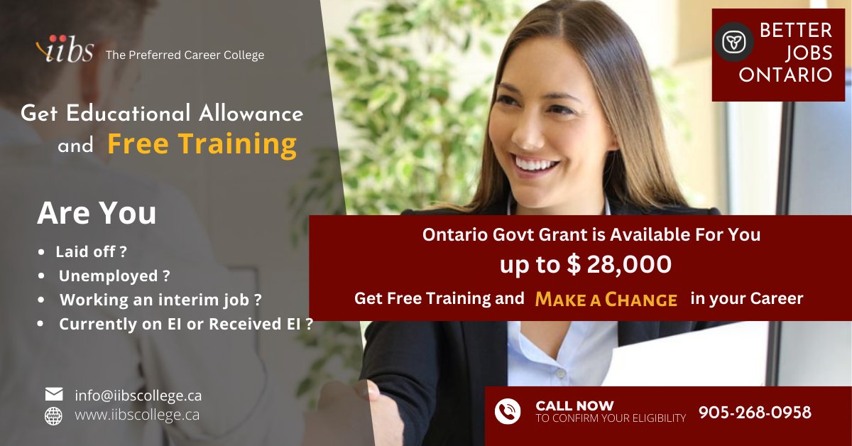 sap_trainings's tweet image. Get Government   Funding up to $28,000 to Get Trained for Better Jobs
Are You?
• Laid off
• Unemployed
• Working an interim   job
• Currently on EI or   Received EI
Contact at   905-268-0958 to assess your eligibility and get Funding for training.