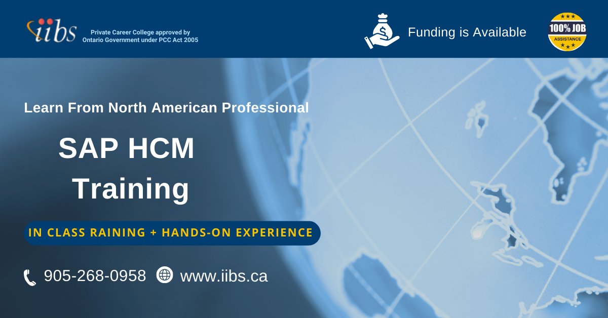 sap_trainings's tweet image. SAP HCM -Human Capital Management Certification

Government Funding is available.
The batch is starting on JUNE 17, 2023-
Call us at   905-268-0958 or email at info@iibs.ca