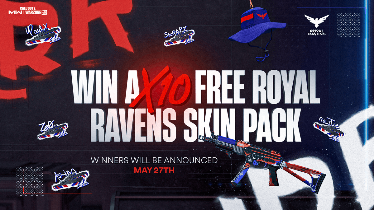 RoyalRavens's tweet image. 🚨 GAMEDAY GIVEAWAY 🚨

Who doesn't love free stuff? We're giving away TEN codes for our CDL Blueprint pack.

Giveaway ends May 26th.

🎫 ENTER ➡ bit.ly/41UKTLf