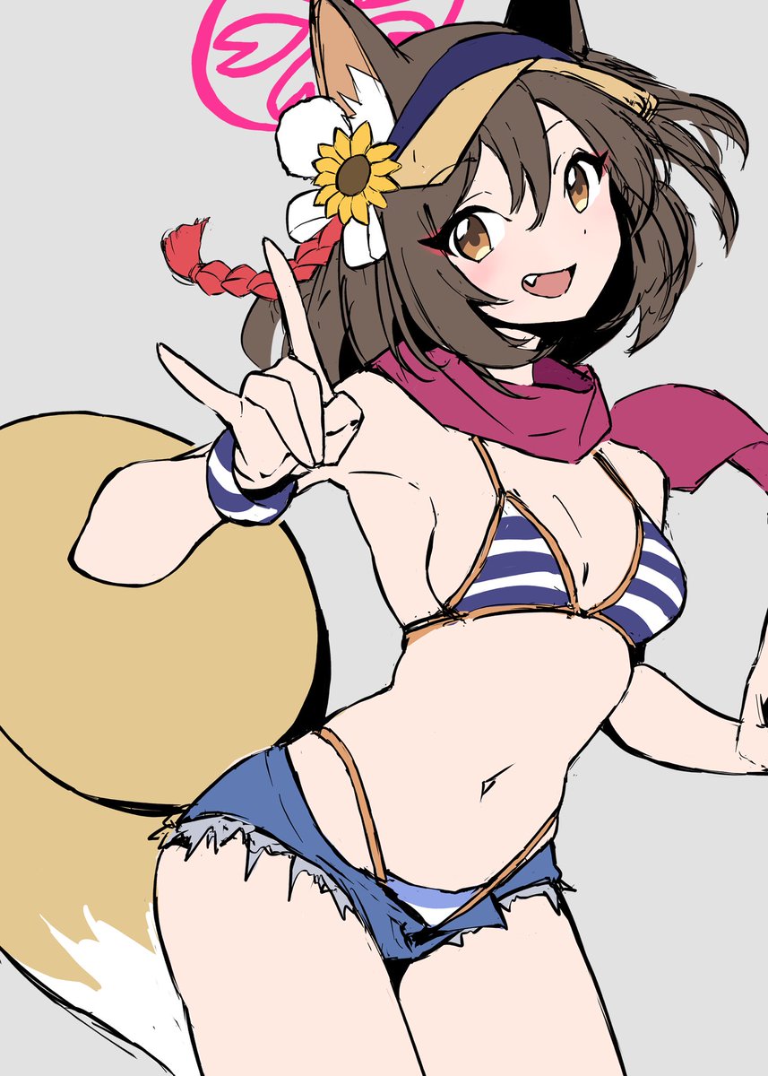 イズナ(ブルアカ) 「」|たろーのイラスト