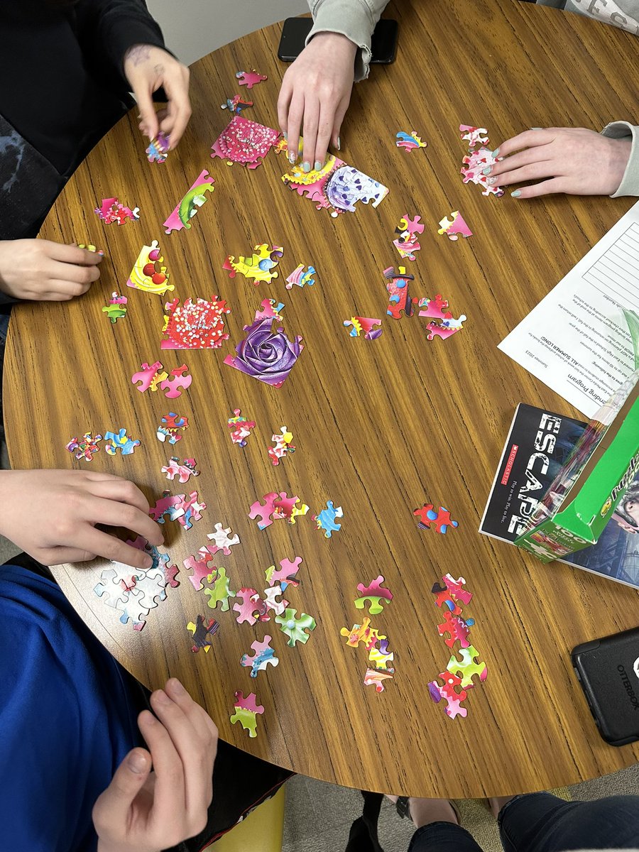 More puzzle races at lunch! Stop by if you are interested in joining us next week🙂🧩