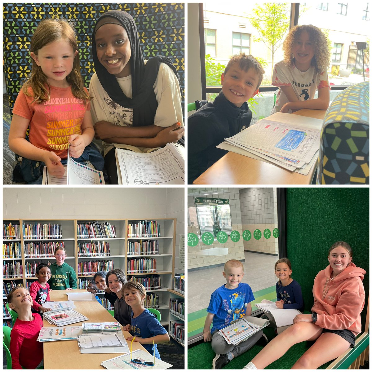 mrsjerger's tweet photo. Last day with our @adeDCSD       Kindergarten buddies! The 7th graders loved bringing them to @erms_DCSD #bettertogether https://t.co/xn7kyADfUb