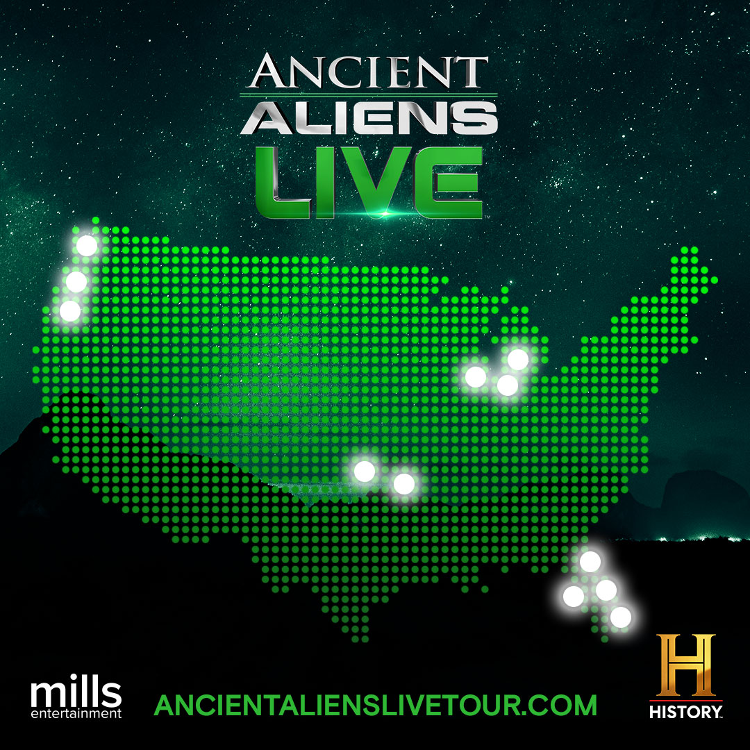 21 cities down, many MORE TO GO! Get your tickets for an upcoming show at ancientalienslivetour.com #AncientAliensLive #ufotwitter