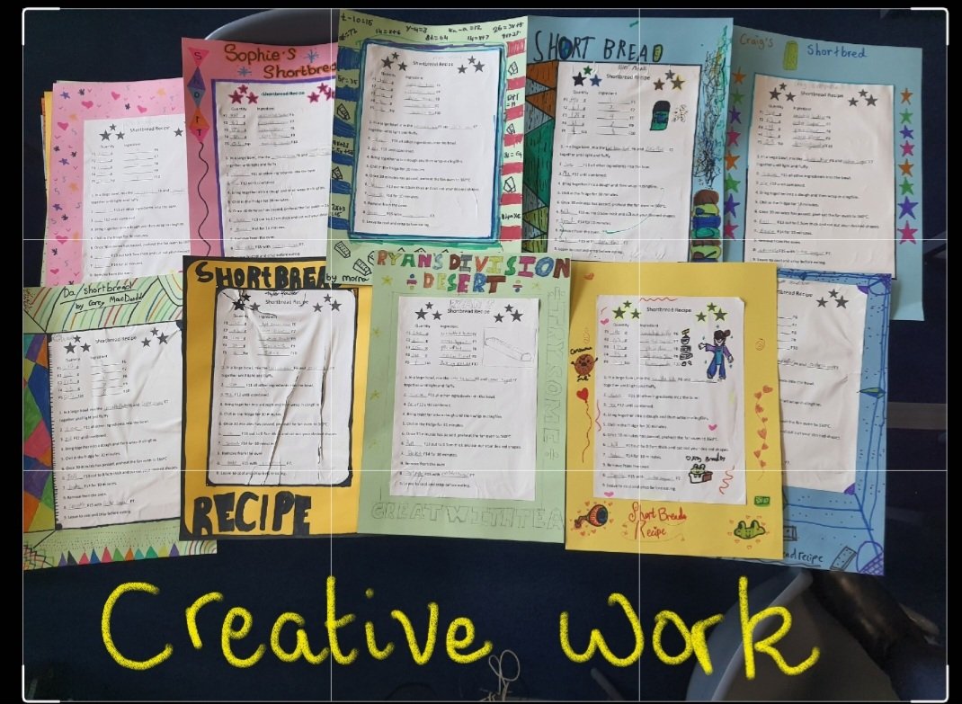 DennyHighMaths's tweet image. Mrs. Harding&apos;s S1 using their Algebra skills to work out the recipe to make shortbread. The winners now will get the chance to make the shortbread in the HE next week. Great cross curricular work. #Mathsprojects #Mathsisfun #Mathsineverydaylife