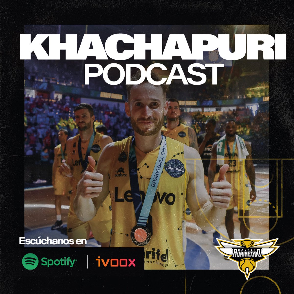 aurinegrobasket's tweet photo. 📻 KHACHAPURI PODCAST 📻

🎙️EPISODIO 24: Tercer puesto en Europa para el @CB1939Canarias. 

🎤 @cperez03 
📣 @davetnf 

🎧 ¡Ya puedes escucharlo! 

✅ Spotify: https://t.co/EEXX0qWZJp
✅ Ivoox: https://t.co/iwwdKnoJ2z https://t.co/0zp2OFRDjS