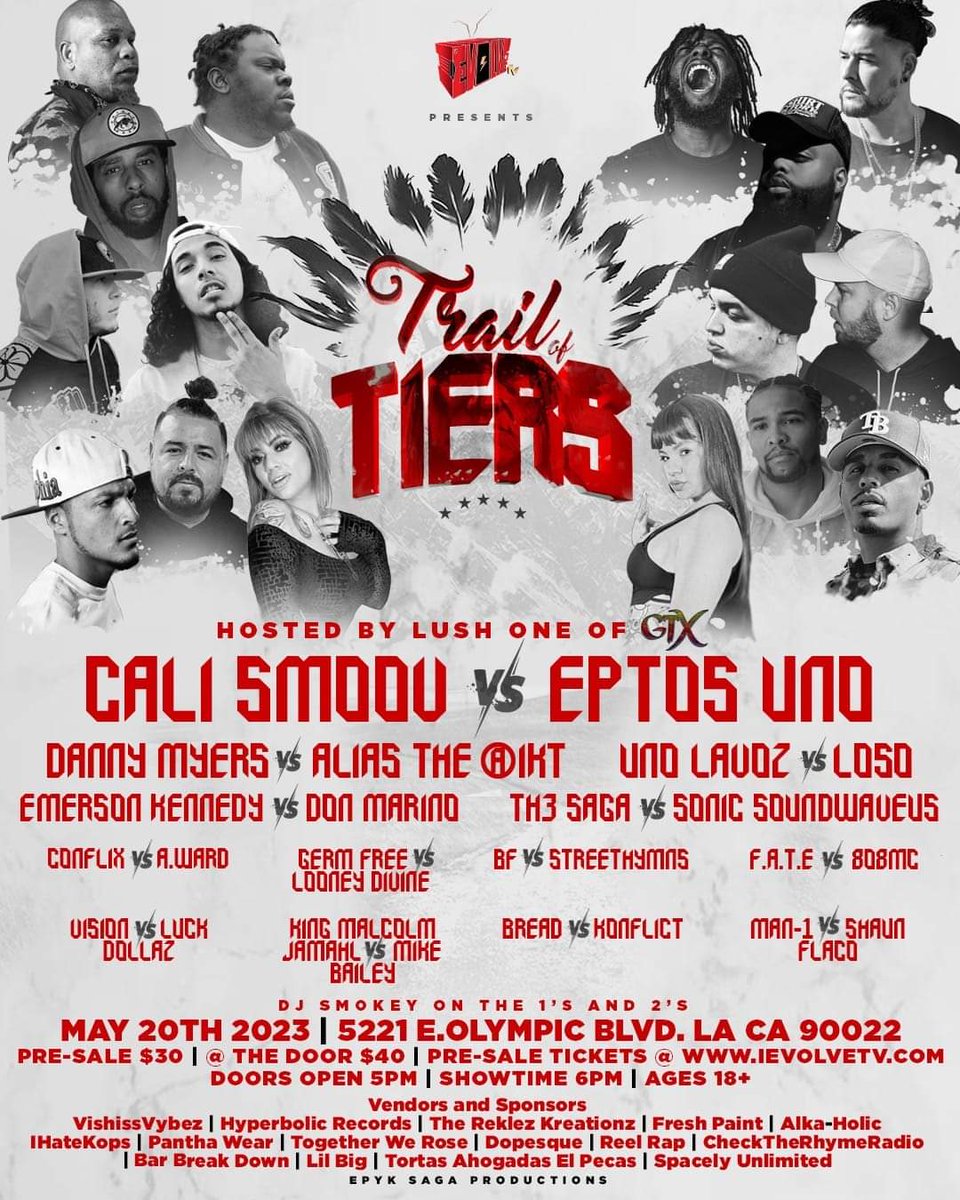 Tomorrow Night!!!

KING MALCOLM JAMAHL VS MIKE BAILEY BLASTED

They will stop playing wit me!!!

IM COMING FOR PERFORMANCE OF THE NIGHT

I DONT CARE WHO ELSE THERE!!!!!
😤😤😤😤😤

#King #JaleelBlakk #InfinityPen
#MFH #Regular