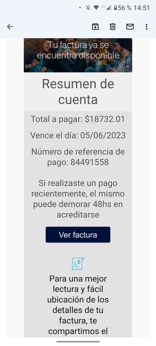 ClaudinaCastro8's tweet photo. @PersonalFlow_At Que nueva locura es esta señores !!! Pedí la baja el día 1/5 de los servicios de internet y teléfono,y me quieren cobrar esa locura!! Estamos mal eh! https://t.co/4VQUY5ECZt