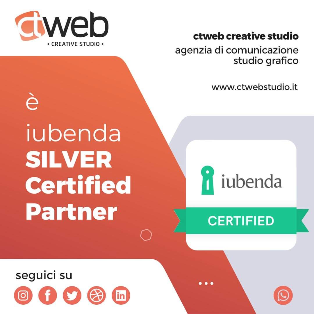 ctwebservice's tweet photo. 𝗖𝗧𝗪𝗘𝗕 𝗖𝗥𝗘𝗔𝗧𝗜𝗩𝗘 𝗦𝗧���𝗗𝗜𝗢
è SILVER Certified Partner di Iubenda.

Contattaci per maggiori informazioni.
.
.
#iubenda #partneriubenda #webagency #agenziadicomunicazione #agenziadipubblicità #studiografico #ctwebstudio #ctwebservice #privacy #cookie #policy https://t.co/XZqrFsJPEE