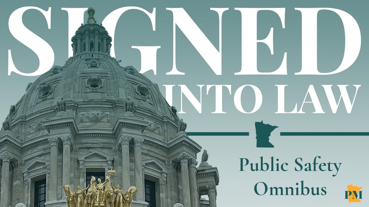 Today is a historic day for Minnesota. <a href="/GovTimWalz/">Governor Tim Walz</a> has signed into law:

✍️Extreme Risk Protection Orders
✍️Universal Background Checks
✍️Community Violence Intervention Funding

#mnleg