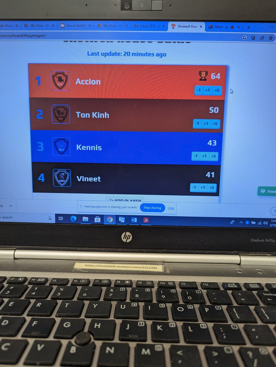 We are half way through our House Battle Day and the House of Accion is in the lead. 👀👀👀👀👀 <a href="/DeniseWin17/">Denise Winchester</a> <a href="/MrJNickerson/">Jerome Nickerson</a> <a href="/PDMoody1/">P. Denyse Moody-Dickerson</a>