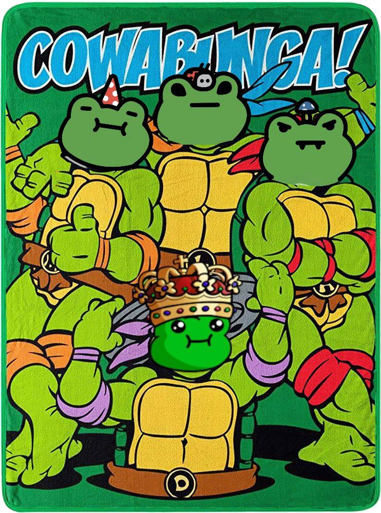 Did you know $FONZY fights crime in the sewers of NYC?

Got to pay those bills somehow before #FrogSeason and we moon.

Fonzy and $PEPE — can't stop these radical dudes!

Joined by his @FroggyFriendNFT (thanks to @RealSassyGrass for his NFTs).

#MemeSeason2023 #TMNT $GEN $PSYOP