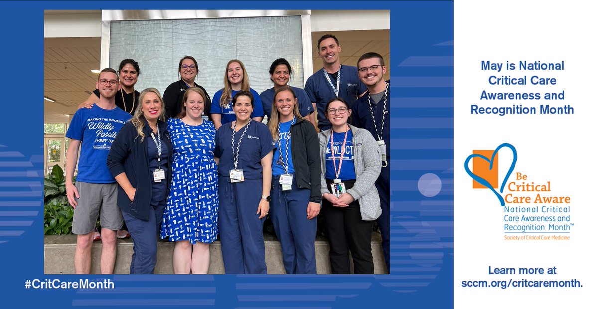 UKCritCarePharm's tweet image. Today, we’re joining @SCCM in celebrating each member of @UK_HealthCare critical care team for their continued dedication to patients every day. 

Our @UKCritCarePharm pharmacists always #seeblue! 

#CritCareMonth #SCCMSoMe #PharmICU