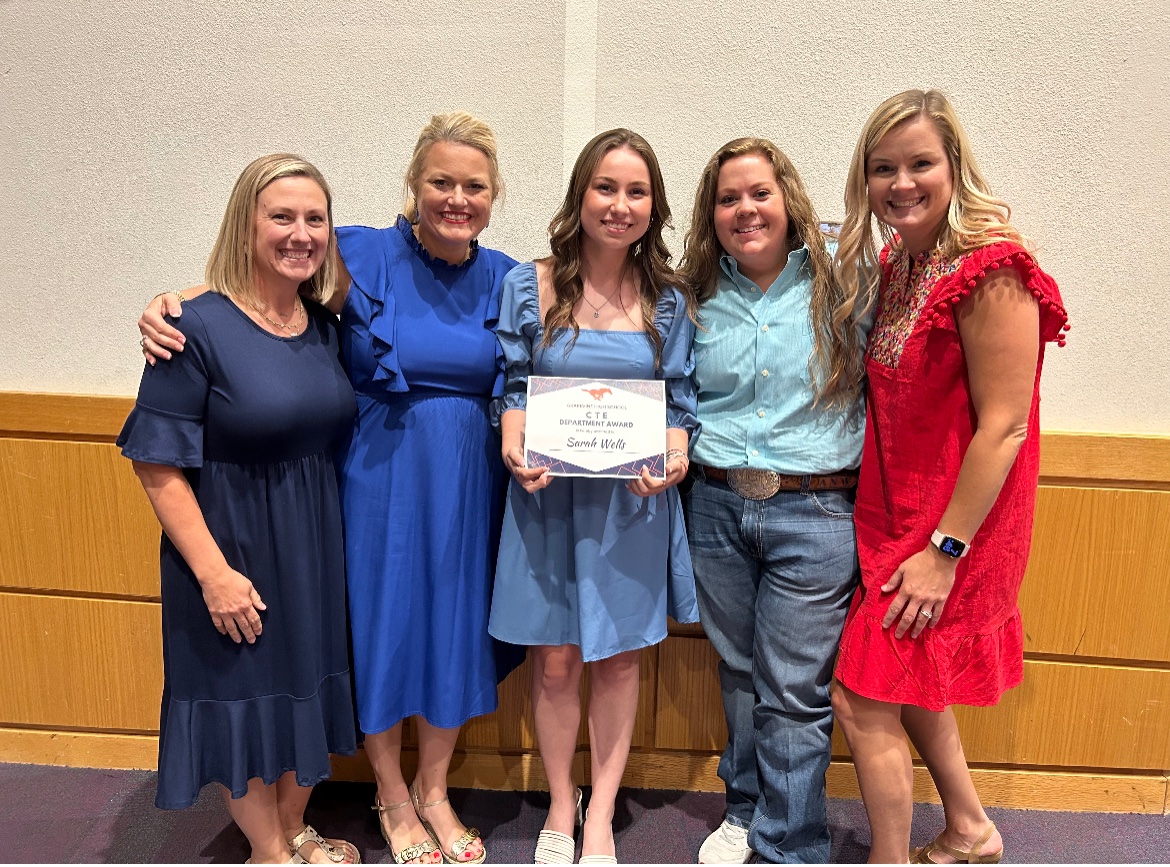 As the curtain closes on the 22-23 school year it’s an honor to continue to celebrate seniors. Congratulations, Sarah Wells for earning the GHS CTE Department Award! <a href="/MrsPro22/">Carolyn Province</a> <a href="/kburkhart_ghs/">Kate Burkhart</a> <a href="/MrsDeArmond/">Robyn DeArmond</a>