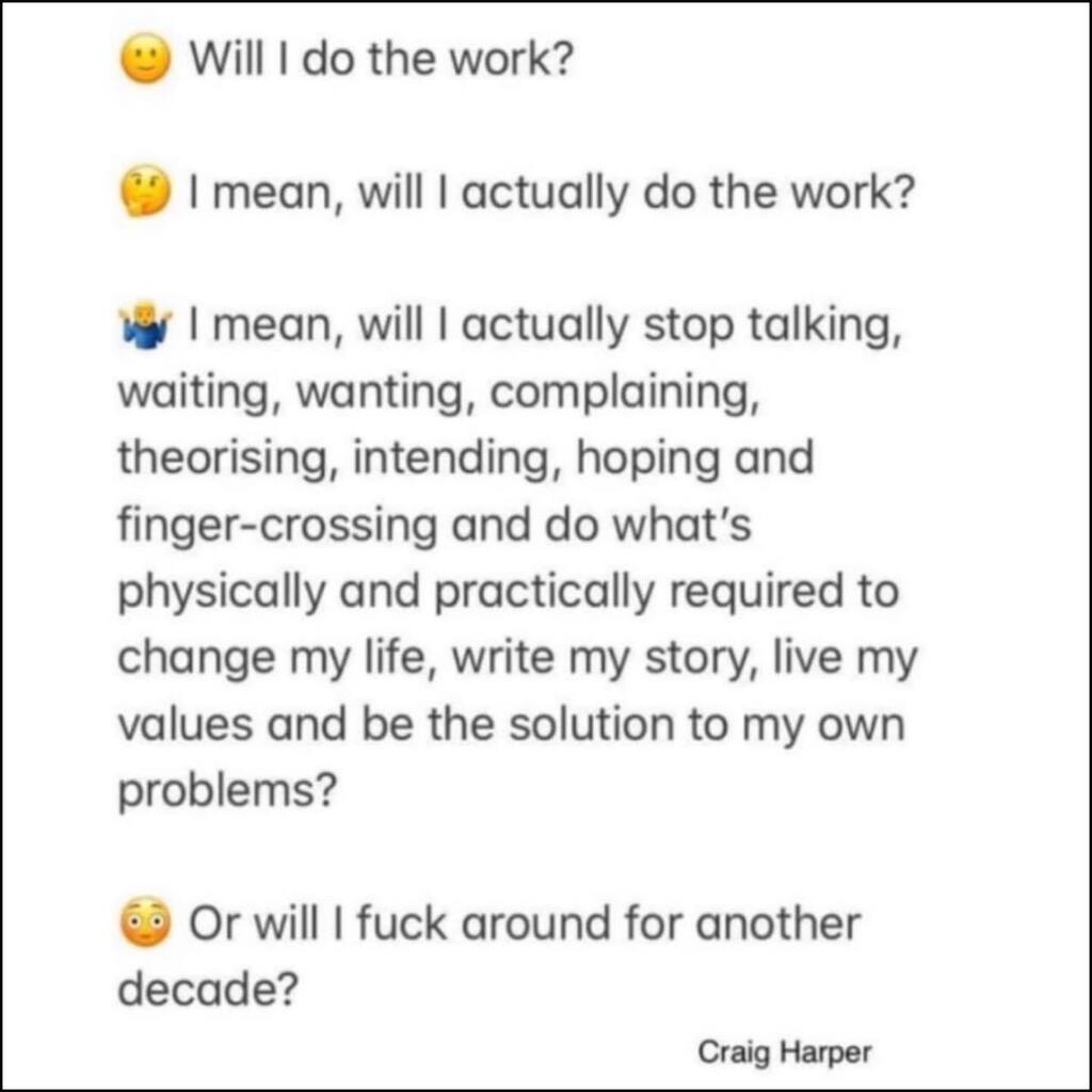 soberfishie's tweet photo. Fact of the day - you won’t stay successfully sober until you ‘do the fucking work’

I’m always banging on about ‘doing the fucking work’, and often asked ‘but what exactly IS ‘the fucking work’?’

My response always goes a little something like this .. … https://t.co/BFwplsNwcE https://t.co/PL1hJzJgN3