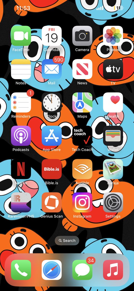 alexappleguy's tweet image. I like this wallpaper on my iPhone 14 Plus #ioshomescreen #TheAmazingWorldOfGumball