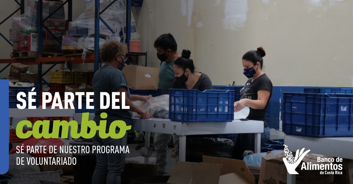 Seamos parte del cambio y trabajemos hacia una Costa Rica sin hambre.

Correo electrónico: voluntariado@bancodealimentos.or.cr

WhatsApp: 8974-8696