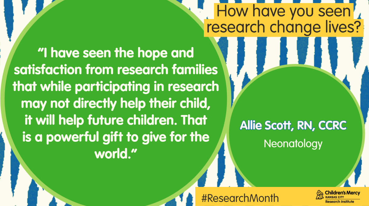 Allie, a clinical research coordinator in Neonatology, explains how she has seen research change lives. #ClinicalTrialsDay #CTD2023 #ResearchMonth