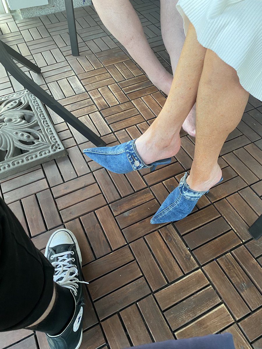 my mom celebrated her 70th birthday by wearing jeels