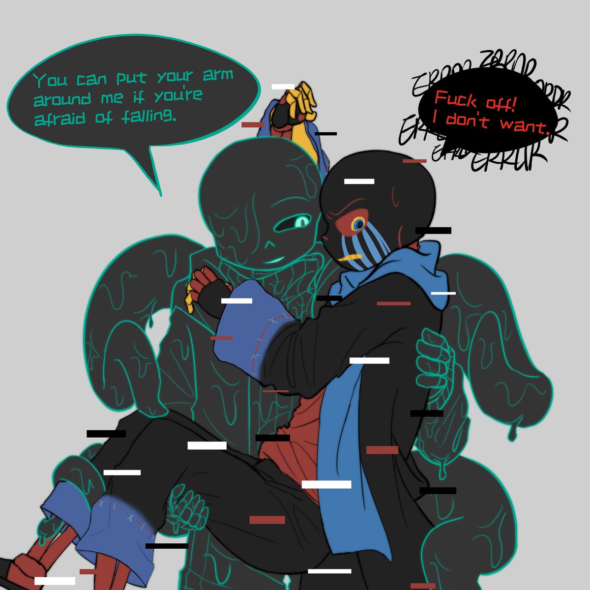 LiMo5996's tweet photo. #nighterror
Nightmare is showing his bad taste again.
In China, 520 homonym means I love you, so I drew this cartoon to celebrate them.
Hope you like it！🥰I love you！！！
#undertaleau
#nightmaresans
#errorsans
#errormare https://t.co/BLSzetX23U