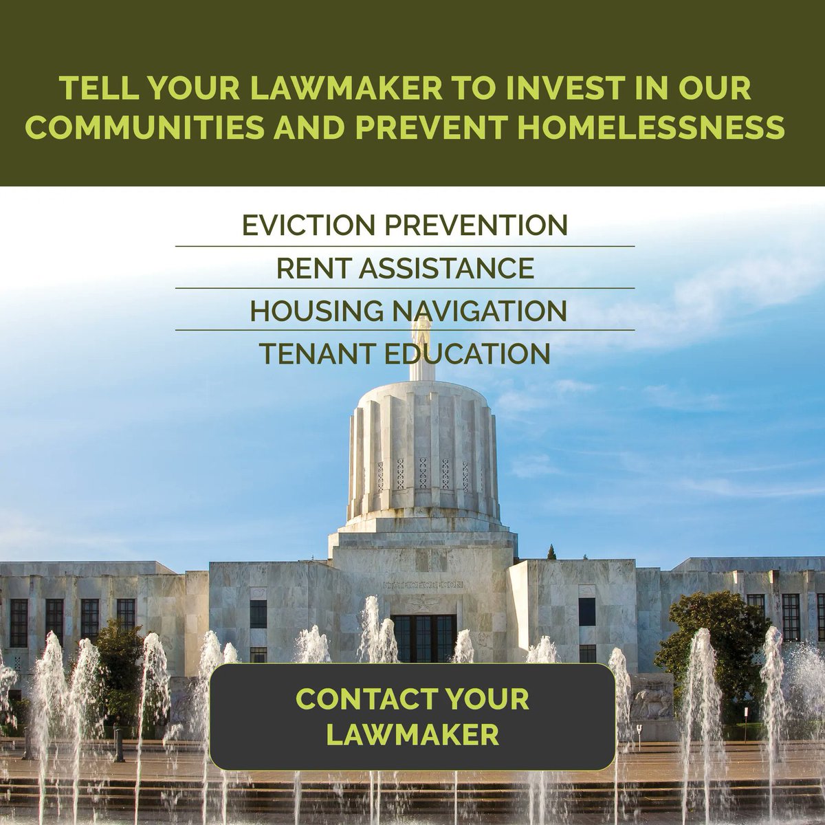 Oregon is seeing almost 71 evictions every day. Tell your lawmaker Invest in homelessness prevention NOW. Use this tool: stablehomesor.org/email-your-law…
