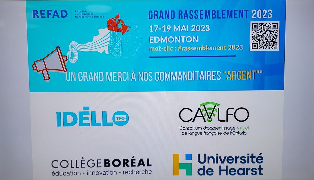 🎉 Le CAVLFO est fier de participer au Grand Rassemblement du <a href="/_REFAD/">REFAD</a>  à Edmonton, réunissant les acteurs francophones de la formation à distance au Canada. 🤝 Événement bimodal au campus Saint-Jean de l'Université de l'Alberta. 🌐 #REFAD2023 #formationàdistance #CAVLFO