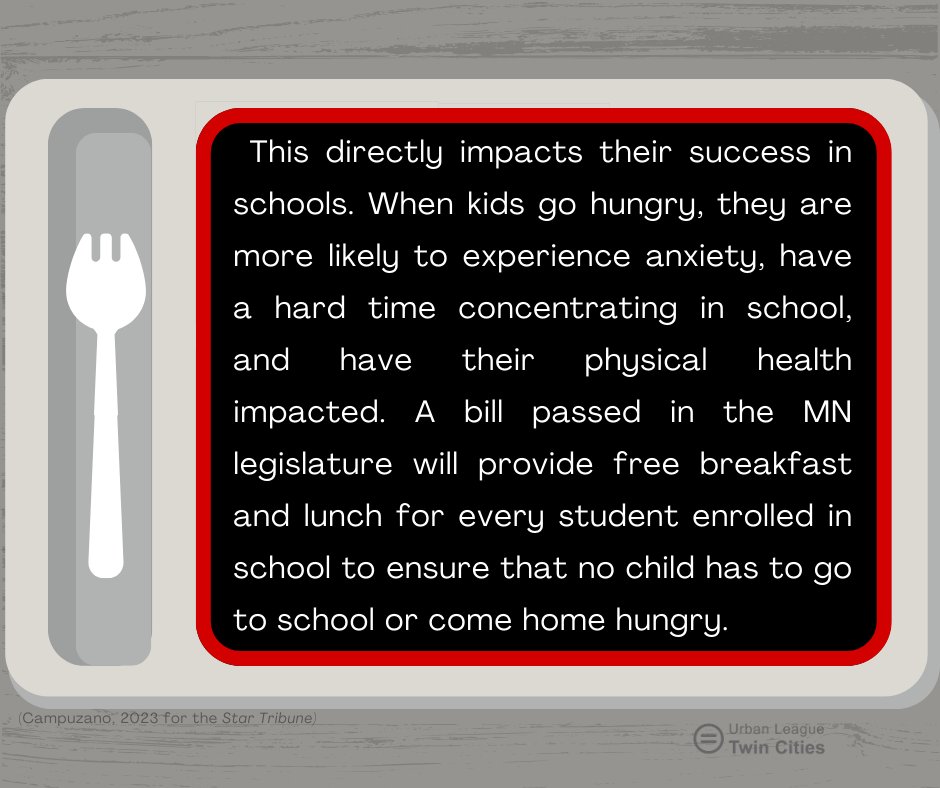 CSJatULTC's tweet image. #FridayFacts 
Food insecurity has a massive impact on students&apos; educational performance. Let&apos;s look at how and what can be done about it. 

Insights by @CSJatULTC. Data by @2harvest. 

#ULTC #UrbanLeagueTwinCities #FreeSchoolLunch #Food #FoodInsecurity #MNLeg @startribune