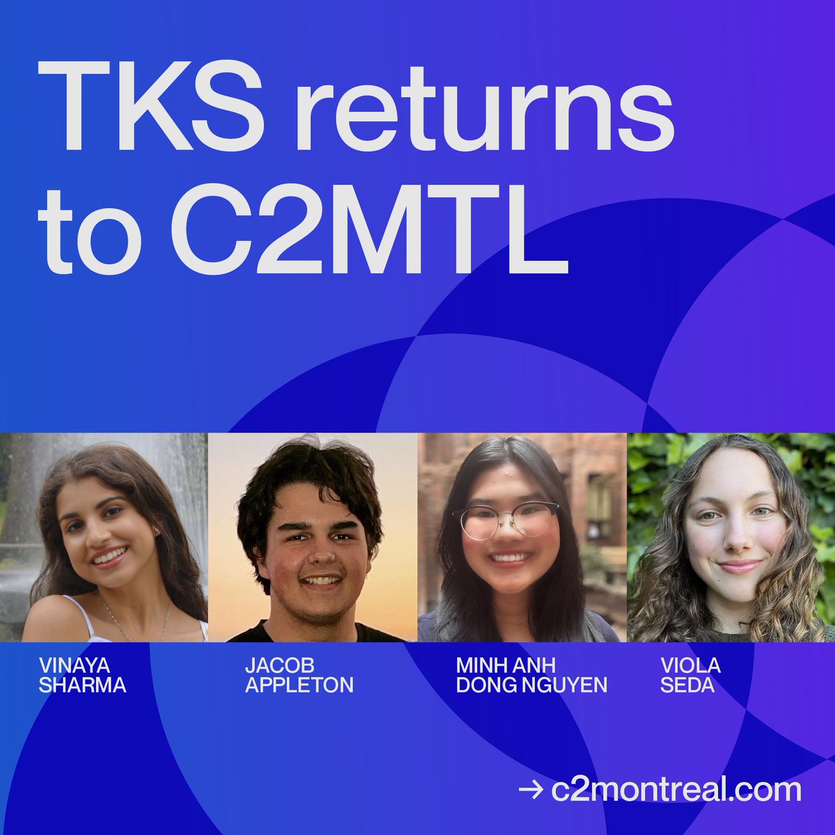 Age ain't nothing but a number. #C2MTL23 will welcome @tksworldhq back to the ecosystem with 4 teenage speakers bringing their foresight to the table, preparing us for the incoming generation. Tap into the next gen. Buy your pass to #C2MTL23 now: c2montreal.com