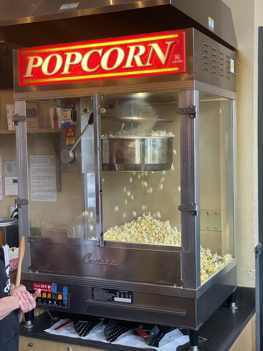 The Grand Cinema’s popcorn machine is in high gear! See you tonight at the movies! #HealingUs #HealingUsPremiere